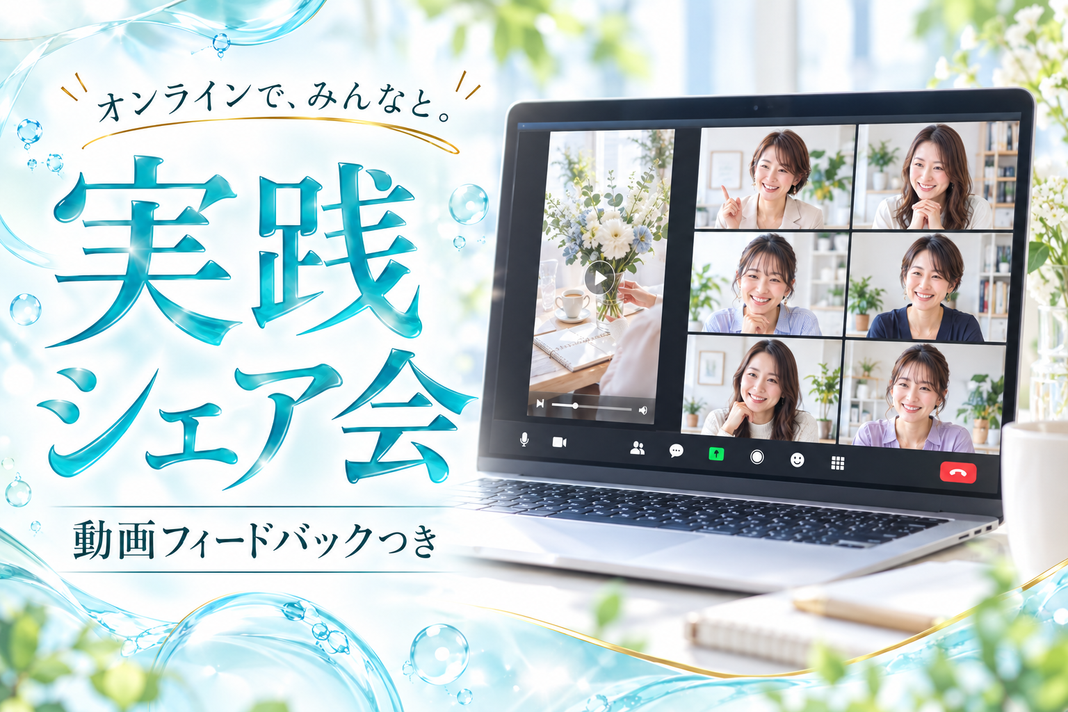 オンライン実践シェア会・動画フィードバックつき